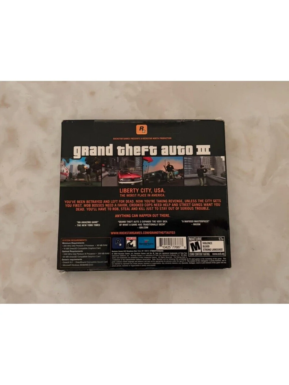 Grand Theft Auto III (PC, 2002) GTA 3 Brand New Sealed Box